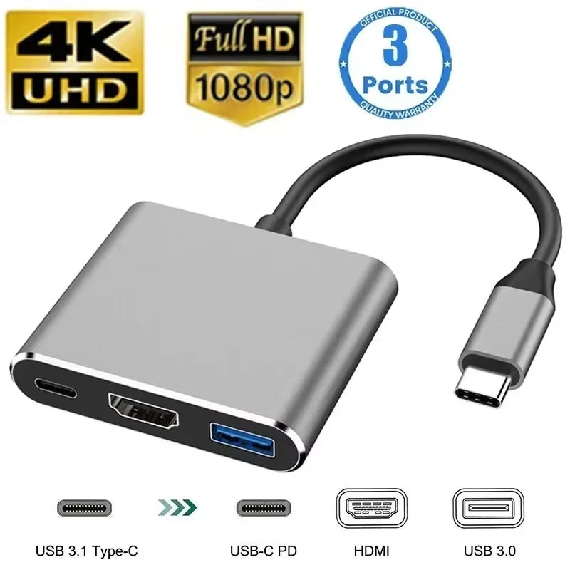 Usb 8In1 7In1 7In2 3In1 11In1 Type C 3 1 to 4K Hdtv Hub Adapter with Sd Tf Rj45 Card Reader Pd Fast Charge for Macbook Computer
