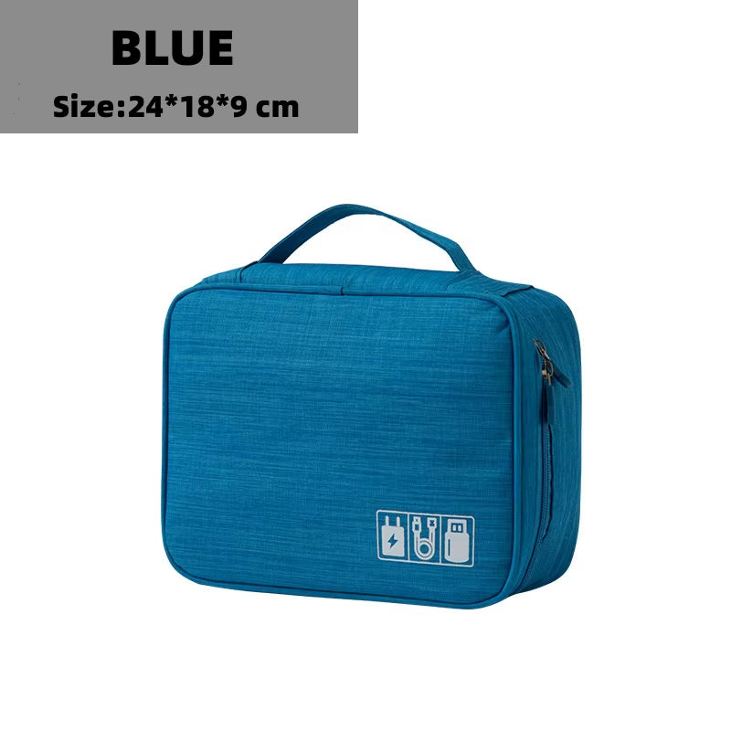 Cable Storage Bag Waterproof Digital Electronic Organizer Portable USB Data Line Charger Plug Storage Bag Travel Cable Organizer