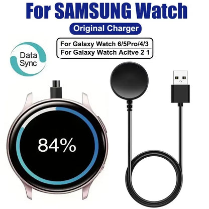 Wireless Watch Charger Compatible for Samsung Galaxy Watch 5 Pro 5/4/3 Active 2/1Gear Sport/S3 Portable Charging Dock Station