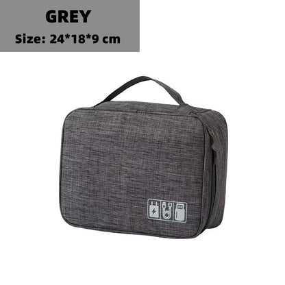 Cable Storage Bag Waterproof Digital Electronic Organizer Portable USB Data Line Charger Plug Storage Bag Travel Cable Organizer