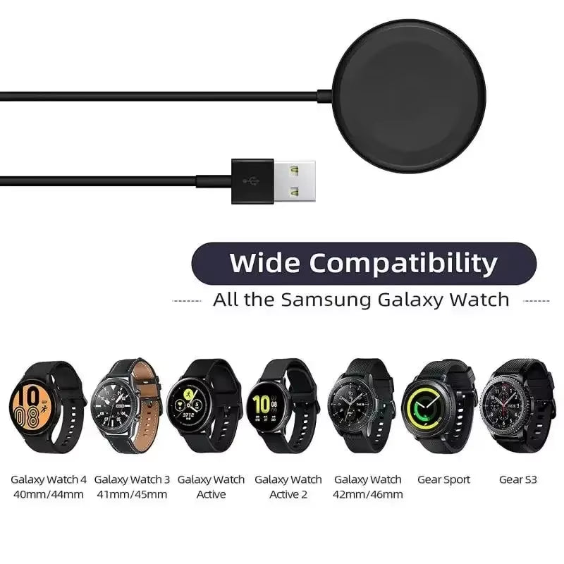 Wireless Watch Charger Compatible for Samsung Galaxy Watch 5 Pro 5/4/3 Active 2/1Gear Sport/S3 Portable Charging Dock Station