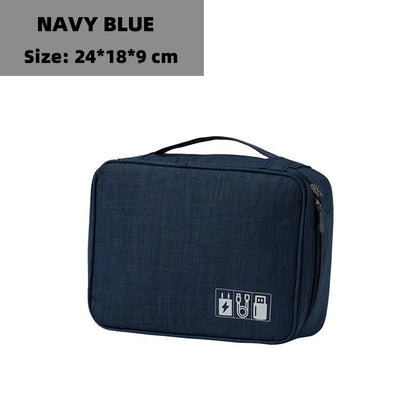 Cable Storage Bag Waterproof Digital Electronic Organizer Portable USB Data Line Charger Plug Storage Bag Travel Cable Organizer
