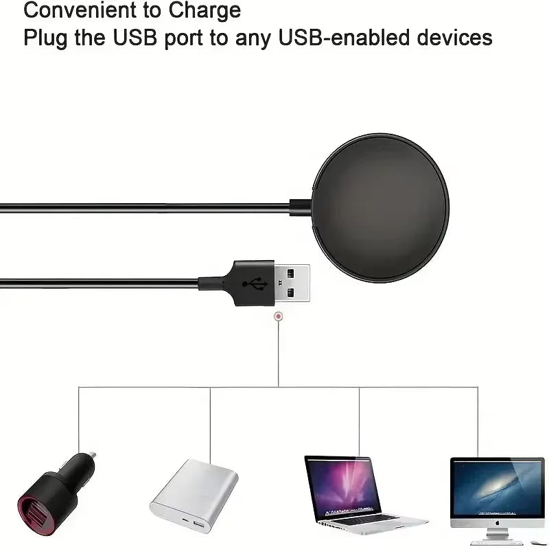 Wireless Watch Charger Compatible for Samsung Galaxy Watch 5 Pro 5/4/3 Active 2/1Gear Sport/S3 Portable Charging Dock Station