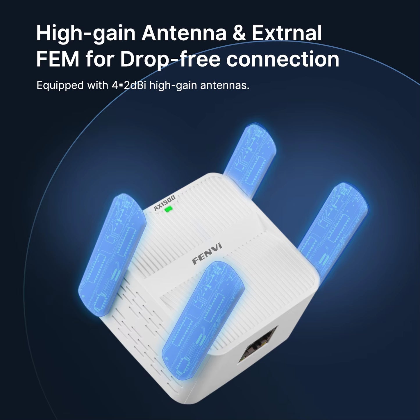 5Ghz AX1500 Wifi 6 Repeater Extender Signal Booster Dual Band 2.4G/5Ghz Wi-Fi Signal Amplifier Long Range Network Easy Set