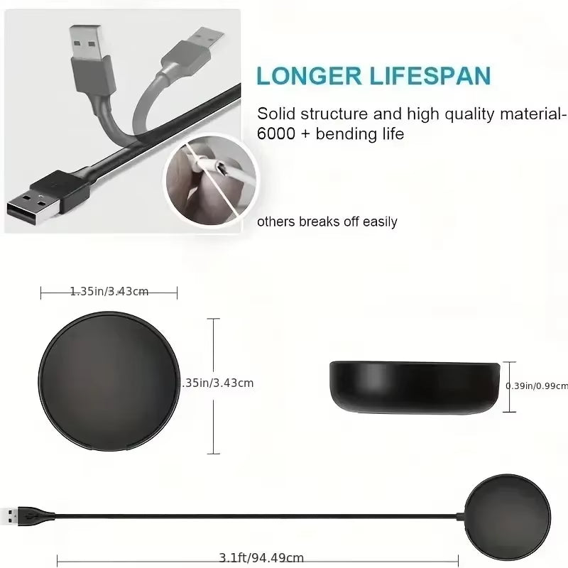 Wireless Watch Charger Compatible for Samsung Galaxy Watch 5 Pro 5/4/3 Active 2/1Gear Sport/S3 Portable Charging Dock Station